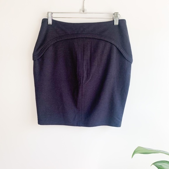 NWT Alexander Wang Ponte Exposed Zip Skirt sz S - Picture 1 of 10